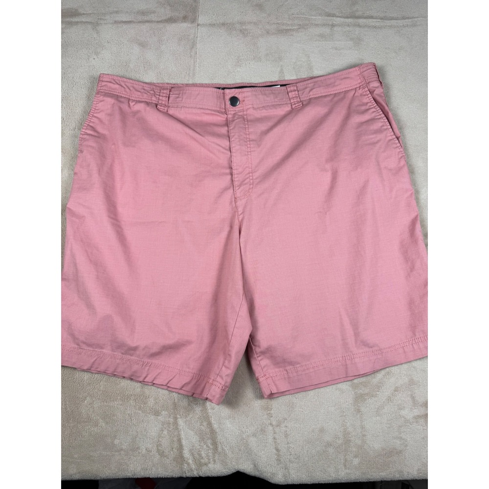 True Nation Flex Mens Pink Chino Shorts Size 48 Flat Front Stretch DXL